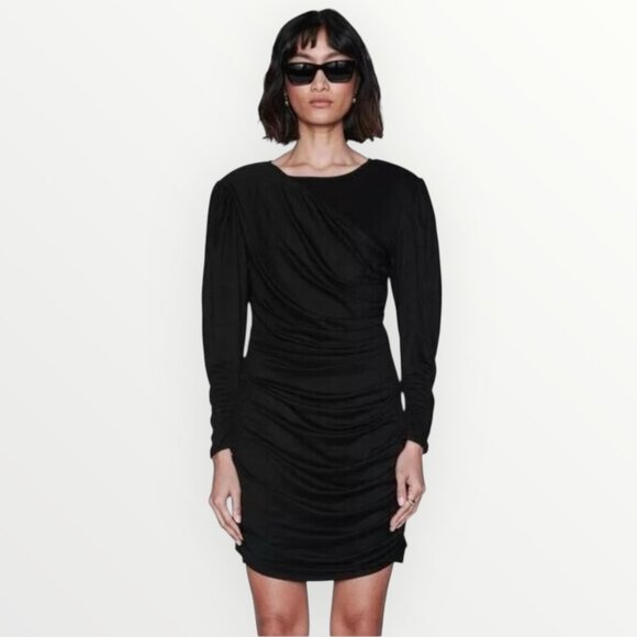 Anine Bing Alaia Ruched Mini Dress - Picture 1 of 11